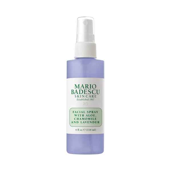 Mario Badescu Gesichtsspray mit Aloe, Kamille und Lavendel, 118 ml Flasche.