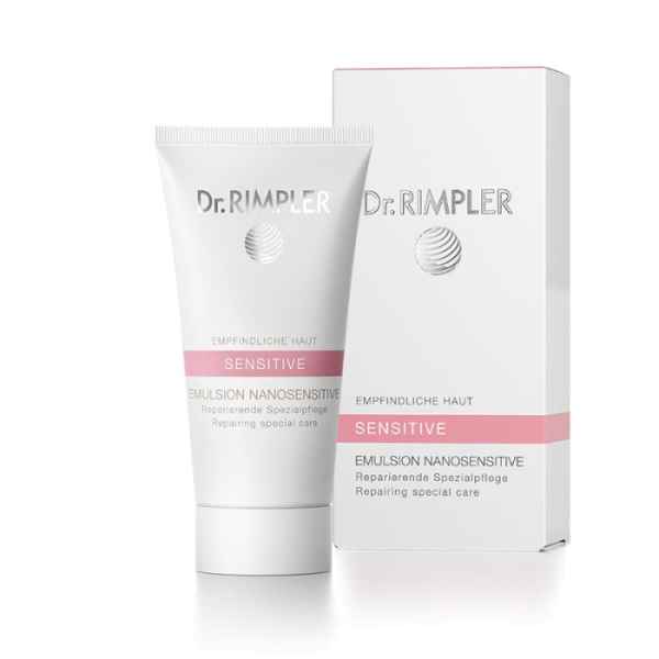 Dr. Rimpler Emulsion Nanosensitive für empfindliche Haut, Tube und Verpackung, 50 ml.