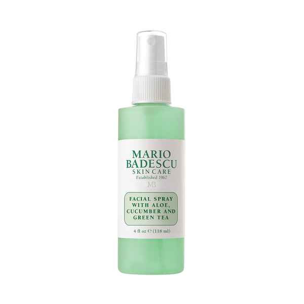 Flasche Mario Badescu Gesichtsspray mit Aloe, Gurke und grünem Tee, 118 ml.