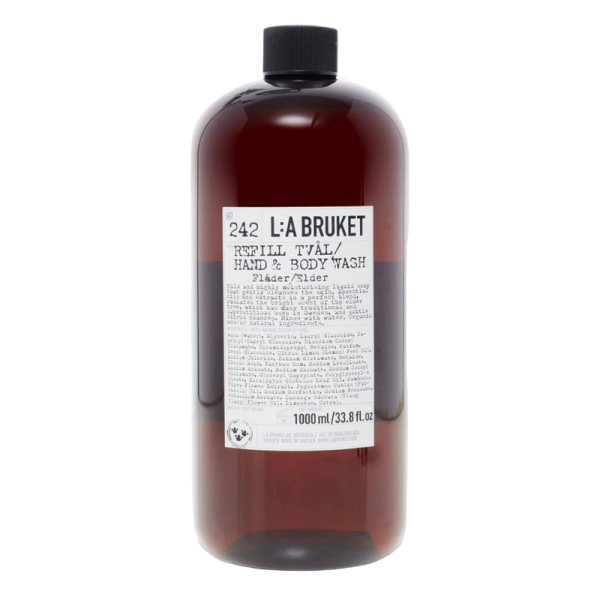 L:A Bruket No. 242 Hand- und Körperwaschmittel Nachfüllpackung, 1000 ml, auf weißem Hintergrund.