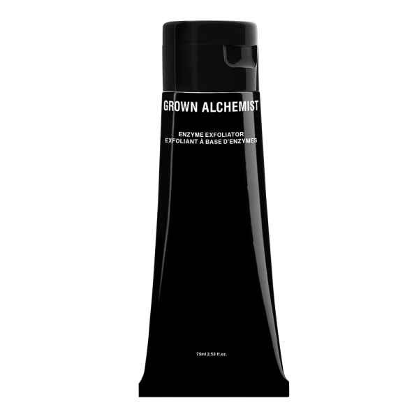 Schwarze Tube Grown Alchemist Enzyme Exfoliator, 75ml, auf weißem Hintergrund.