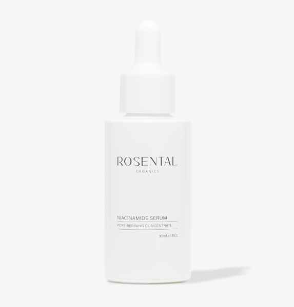 Flasche Rosental Organics Niacinamide Serum mit Pipette, 30 ml.