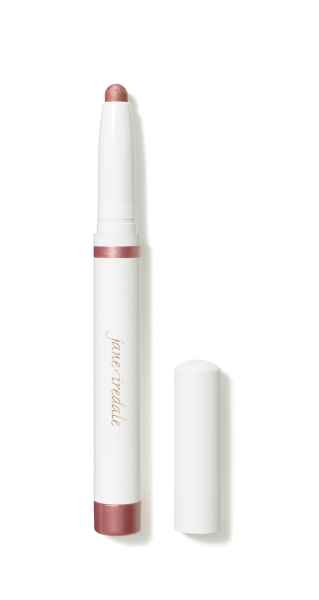 Jane Iredale Lidschattenstift in Rosé mit abgenommener Kappe.