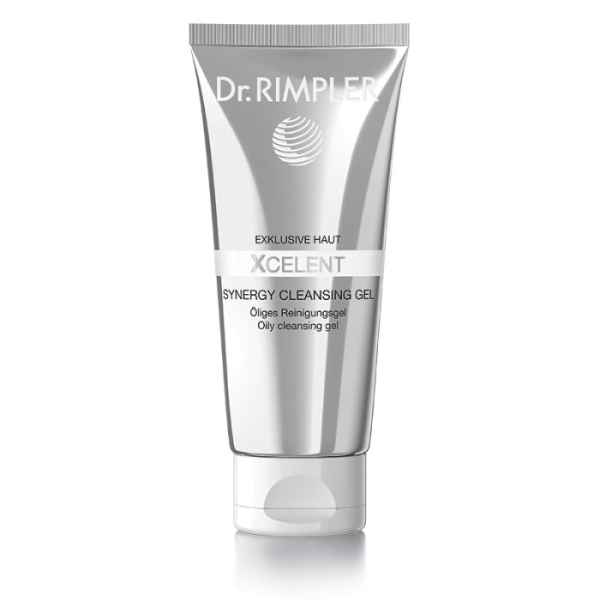 Dr. Rimpler Xcelent Synergy Cleansing Gel in silberner Tube, 100 ml, für ölige Haut.