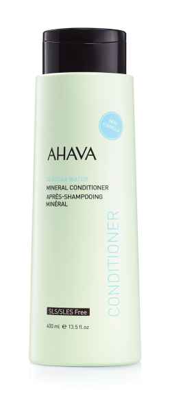 Flasche Ahava Mineral Conditioner, 400 ml, SLS/SLES-frei, neue Formel.